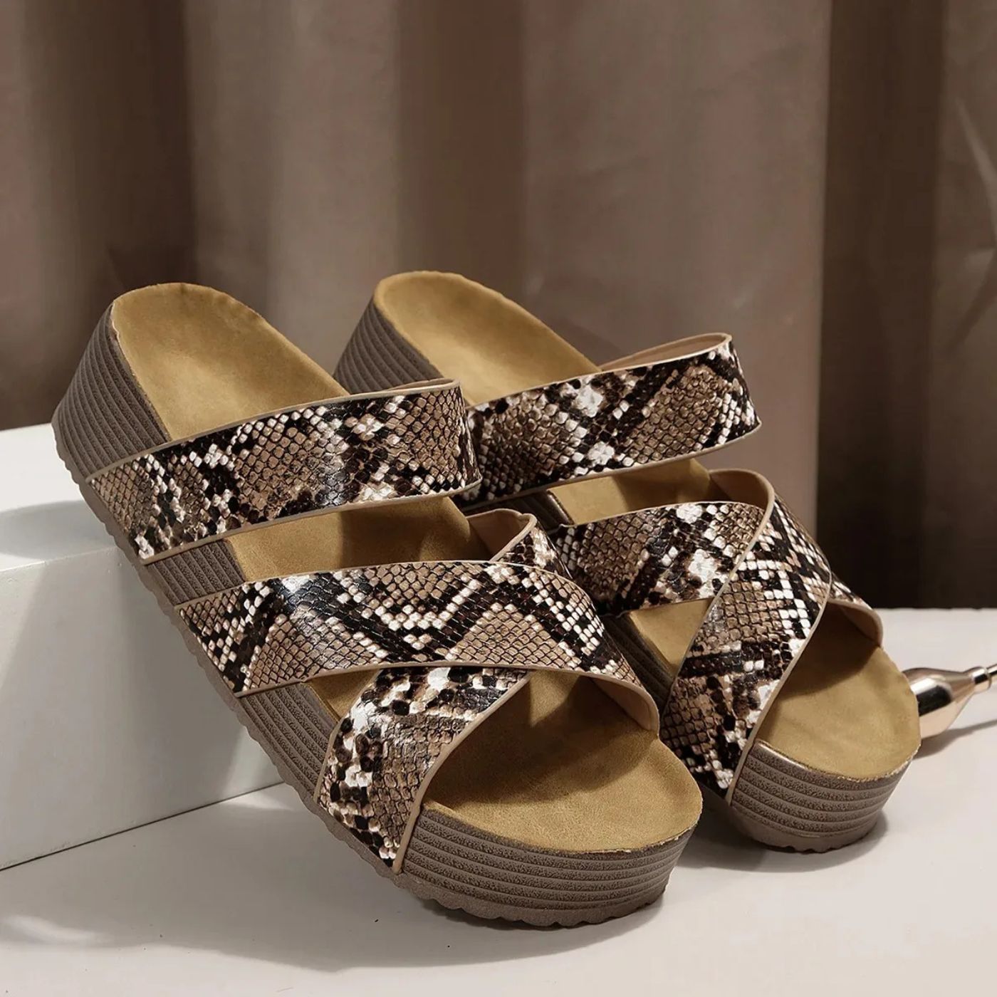 Fleur – Leren Sandalen met Ondersteunende Pasvorm
