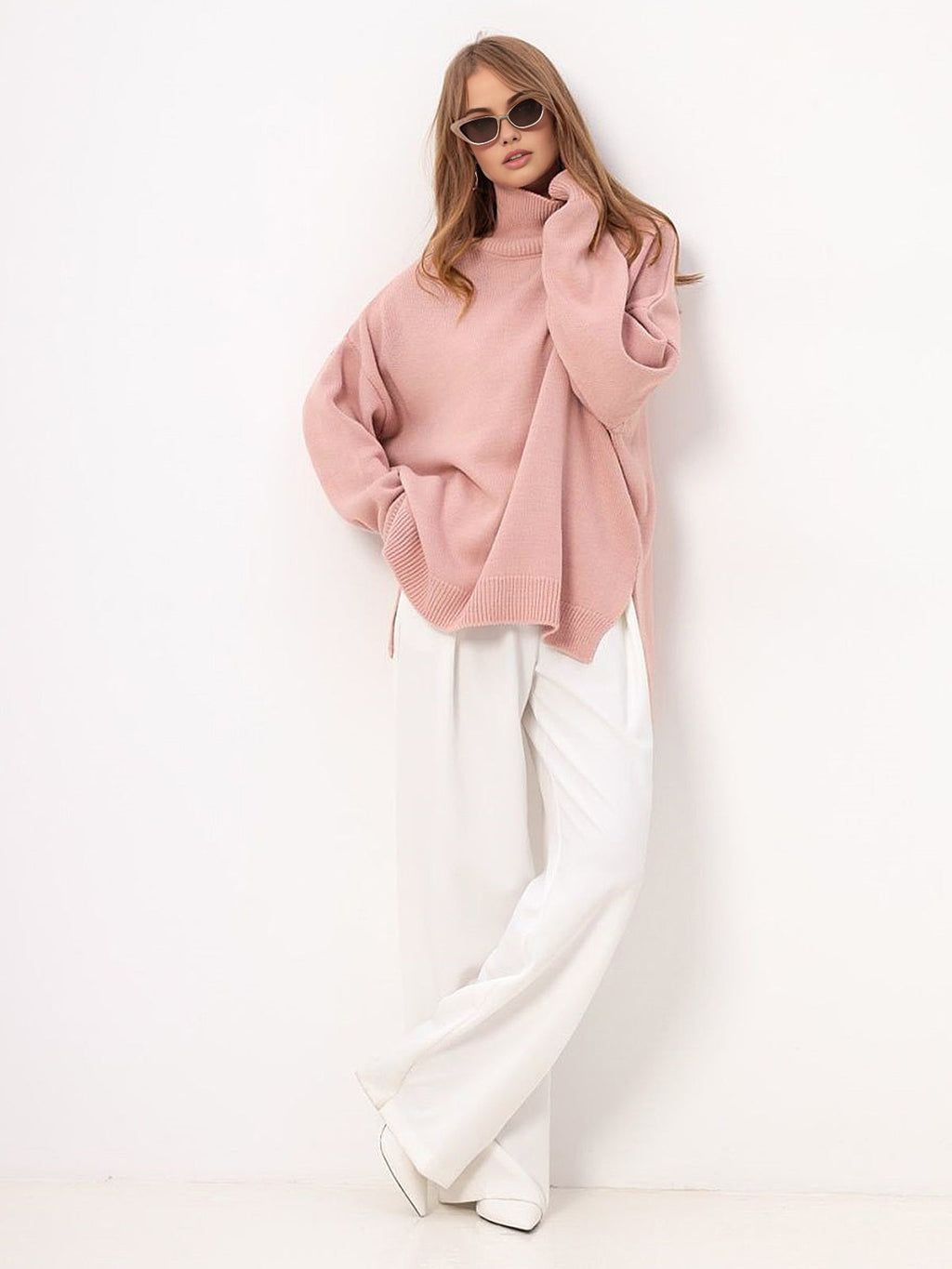 Oversized Trui met Split