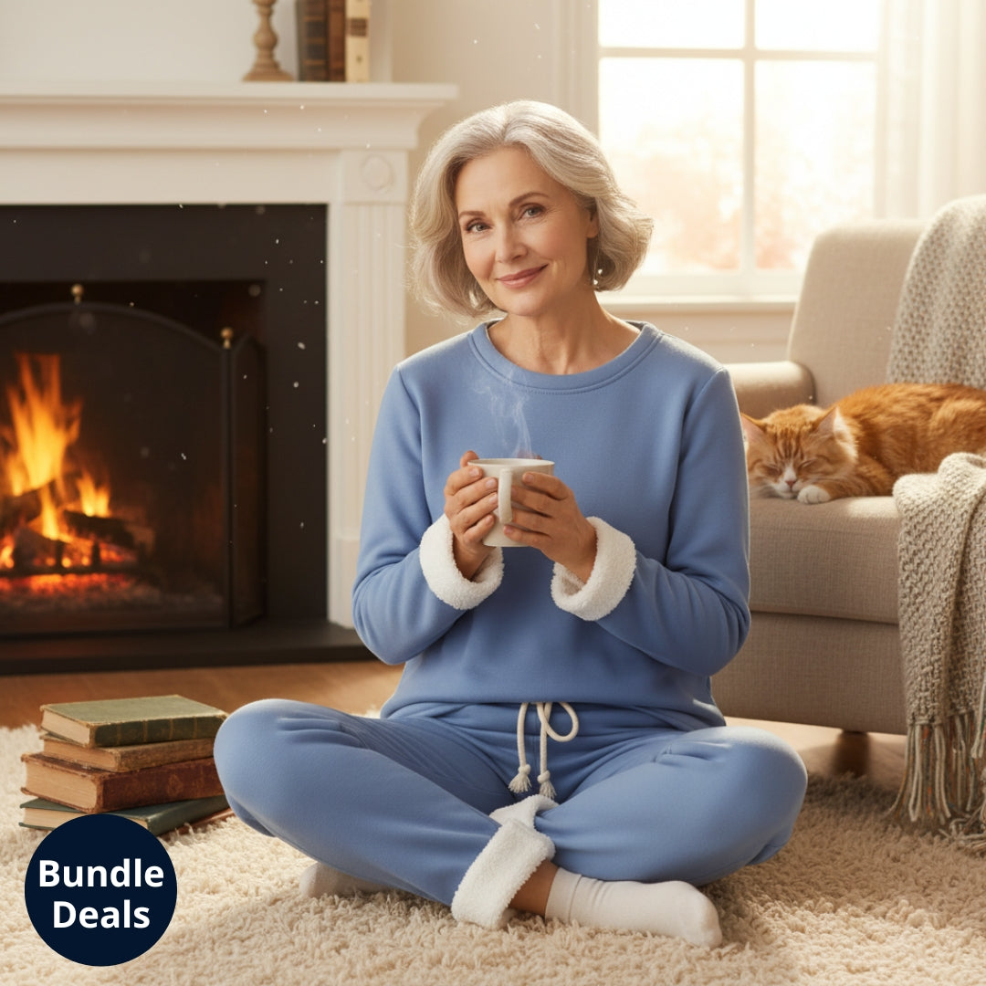 Hadley -  Cozy Fleece-Lined Comfort Set