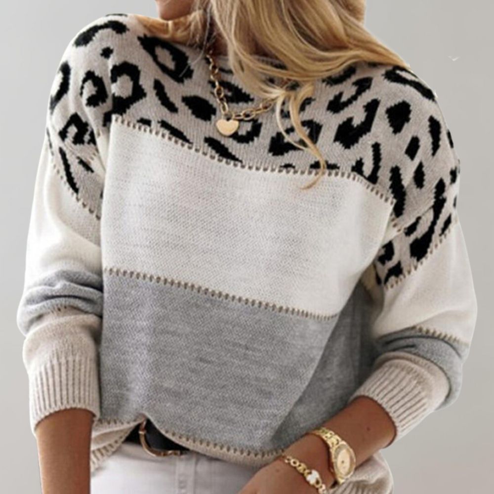 Sera - Leopard Print Casual Sweater