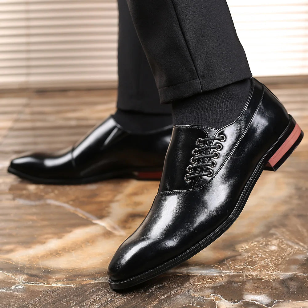 Bertolini Echtes Leder Oxford-Schuhe