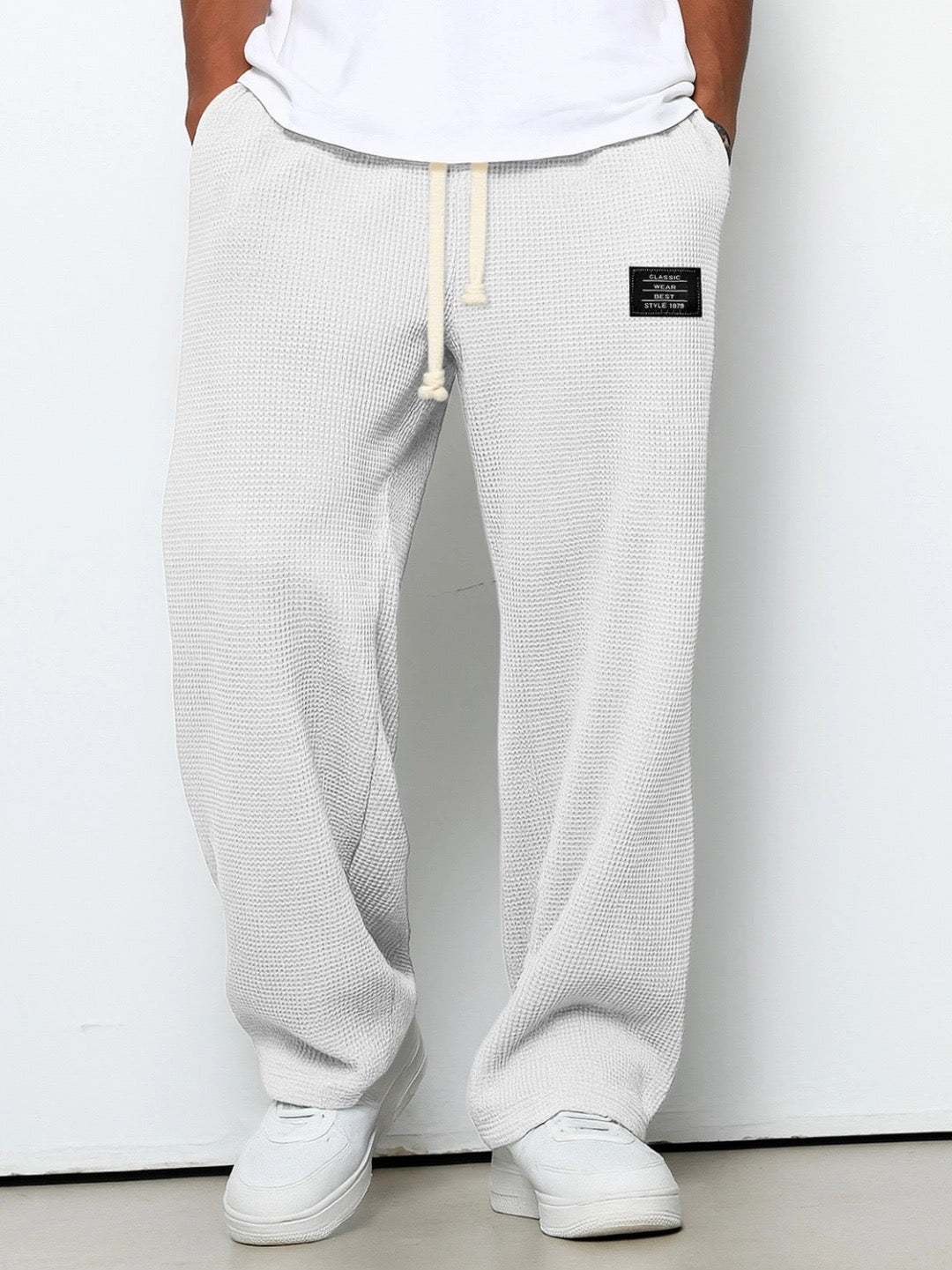 Brian | Comfort Fit Broek - Zacht, Ademend & Stijlvol (Wit)