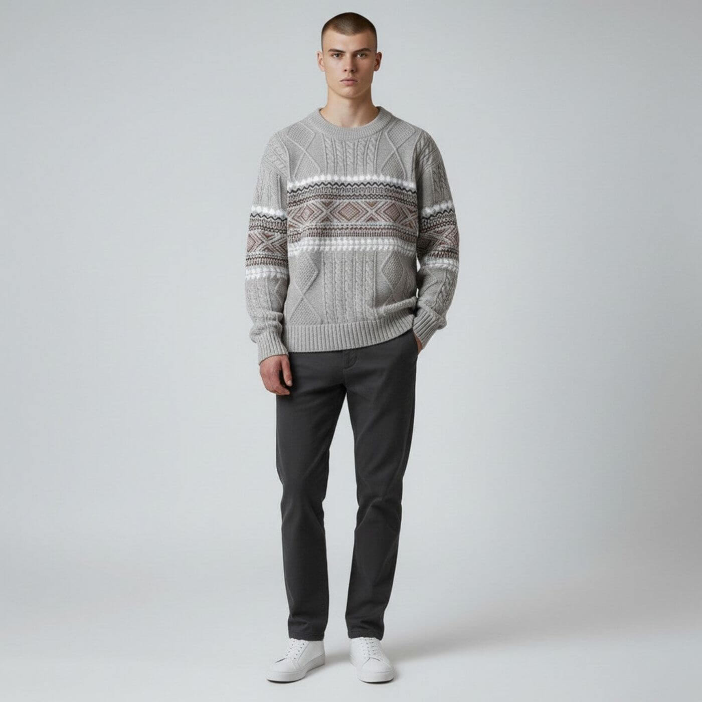 Bjorn – Comfortabele Scandinavische Gebreide Trui