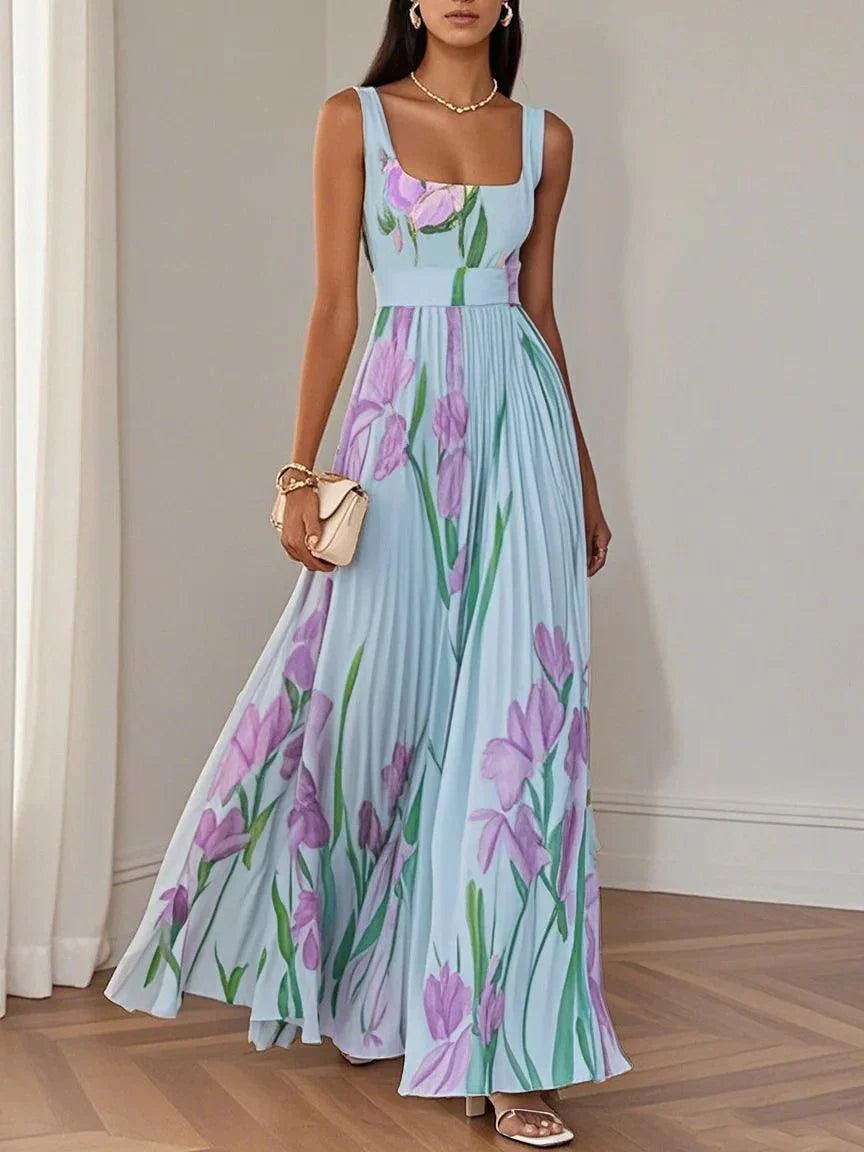 Liviana | Plissé Maxi-jurk