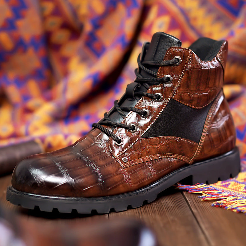 Buster | Croco Detail Stiefelette