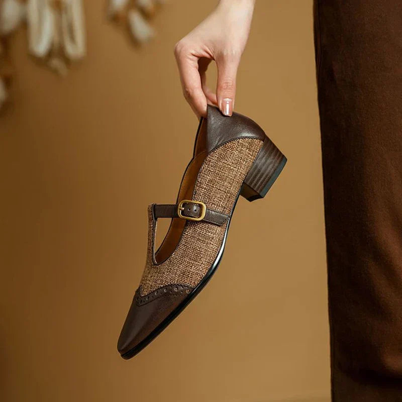 Chloé - Vintage Leren Schoenen met Gesp