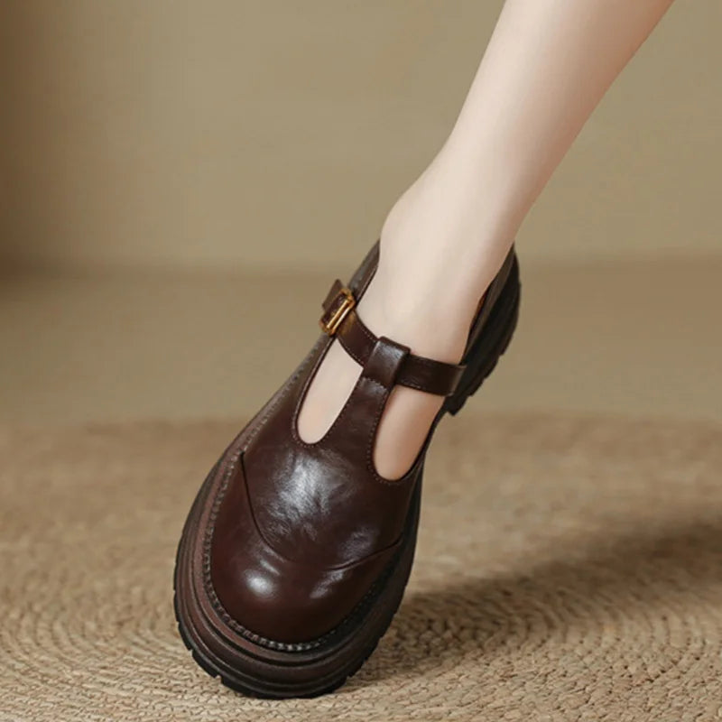 Fleur - T-Bar Schoenen met Vintage Charme