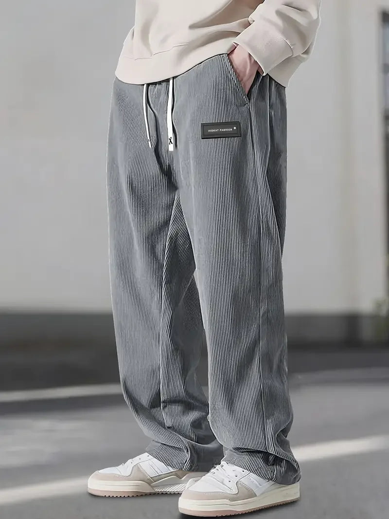 Samuel - Casual Wide-Fit Corduroy Broek