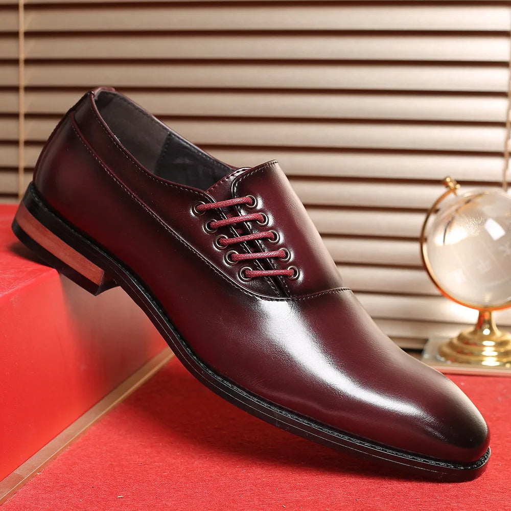 Bertolini Echtes Leder Oxford-Schuhe