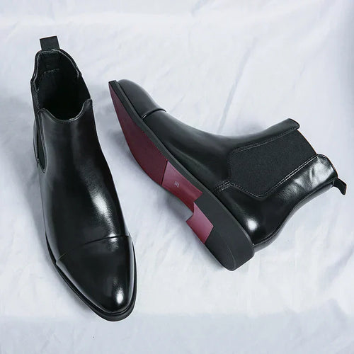 Bernie | Lackierte Chelsea-Stiefel