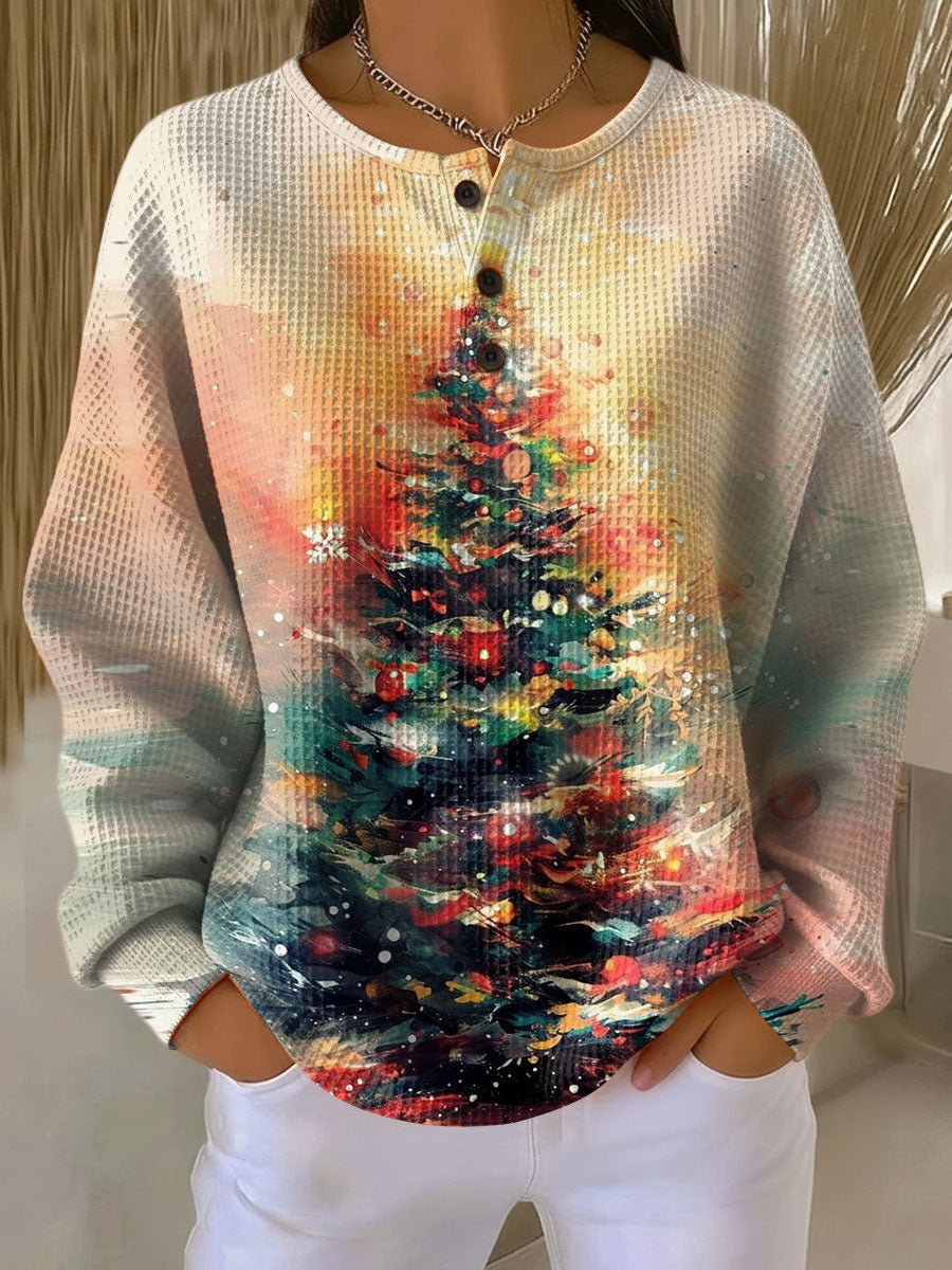 Ella | Trui met Kerstboom en Gezelligheid