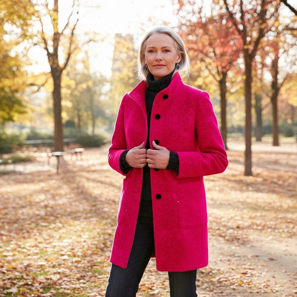 Carine – Classic Wool-Blend Coat