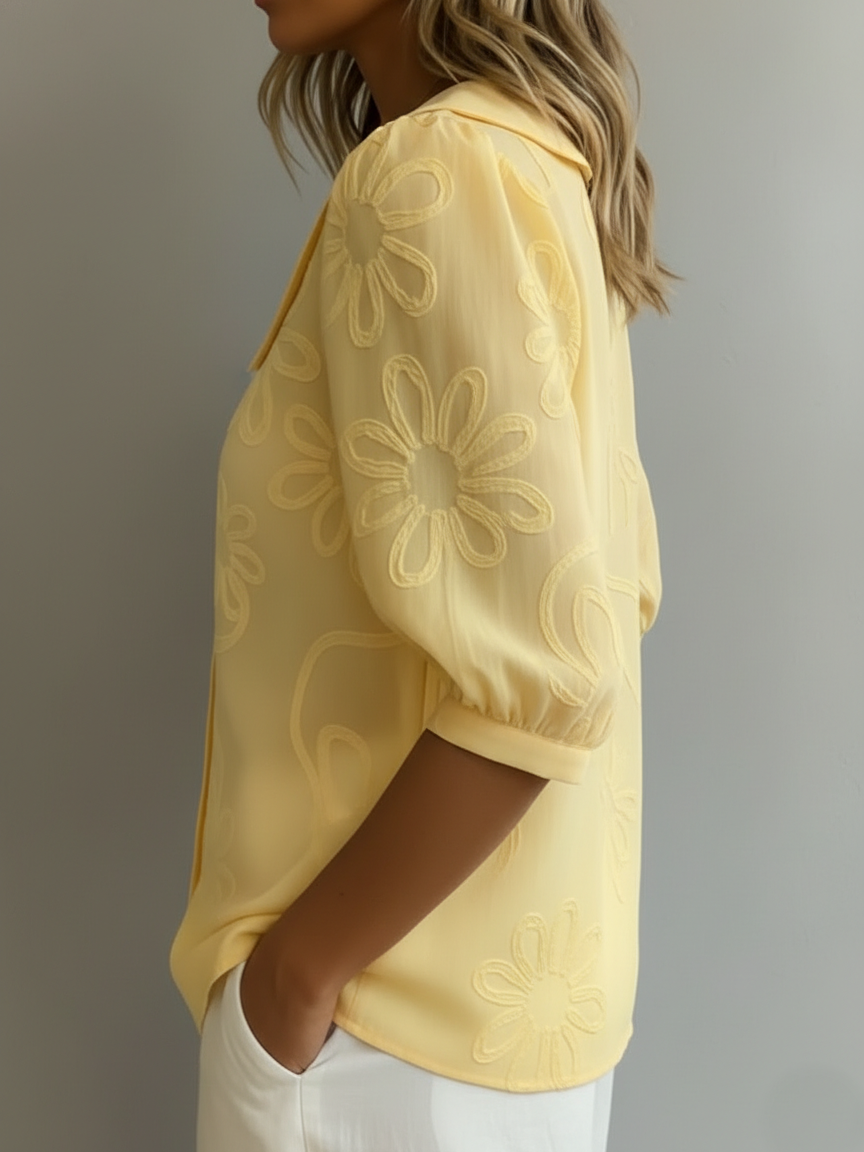 Esmee - Lichte Blouse met Bloemenprint