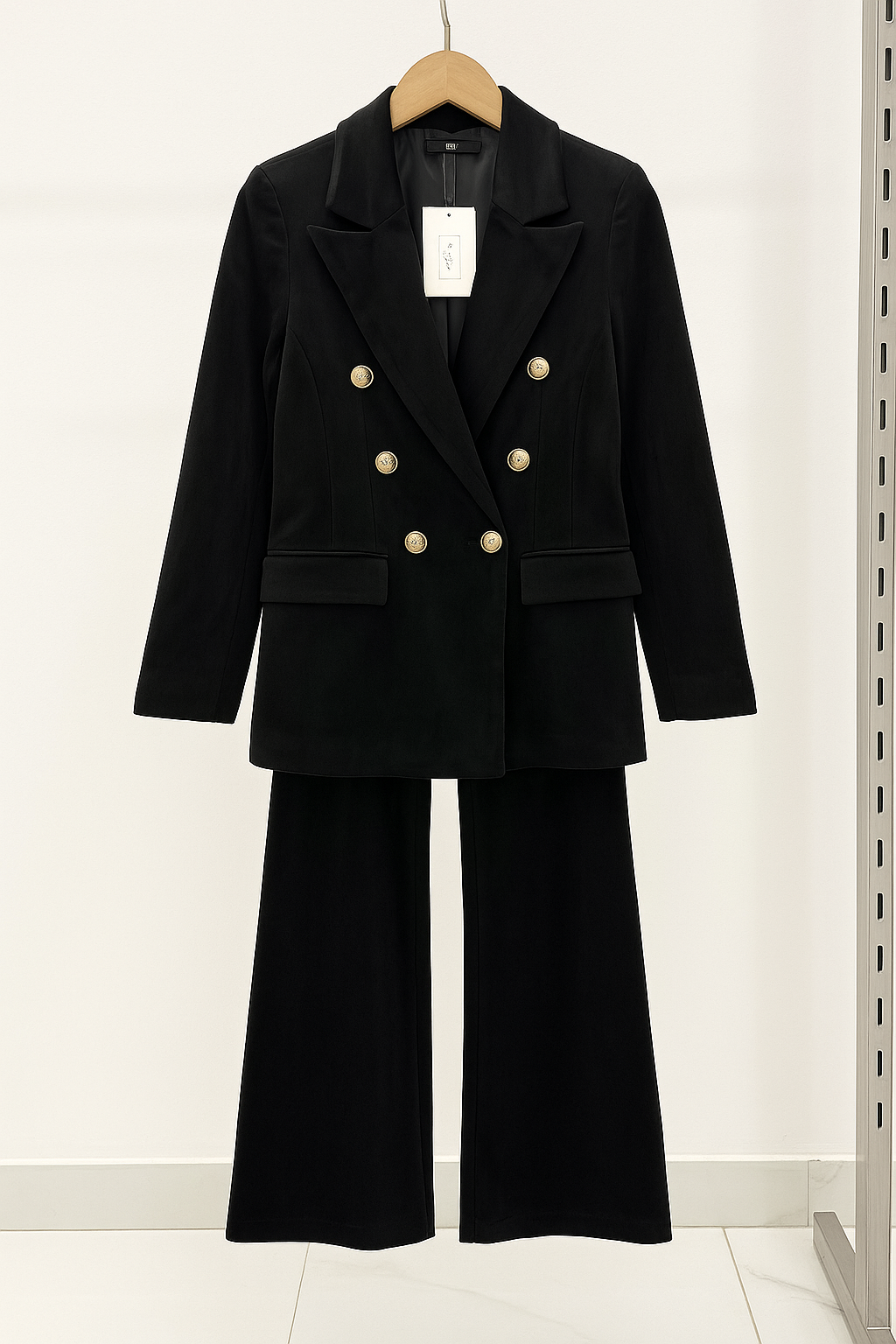 Ivy - Velvet Double Breasted Blazer Set