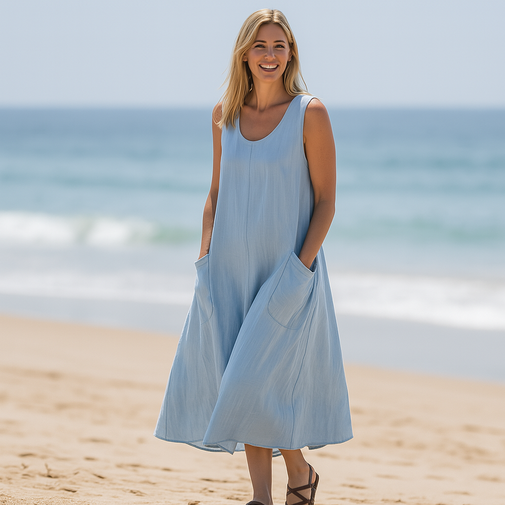 Clémence – Linen Dress with Pockets