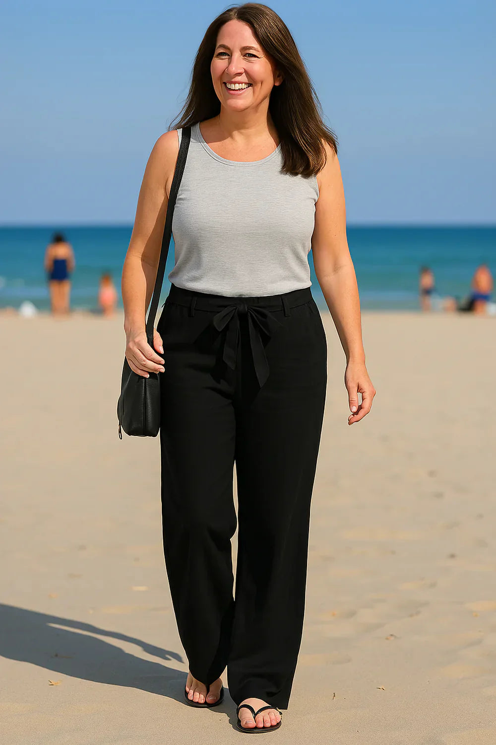 Elfie - Wide-Leg Linen Pants