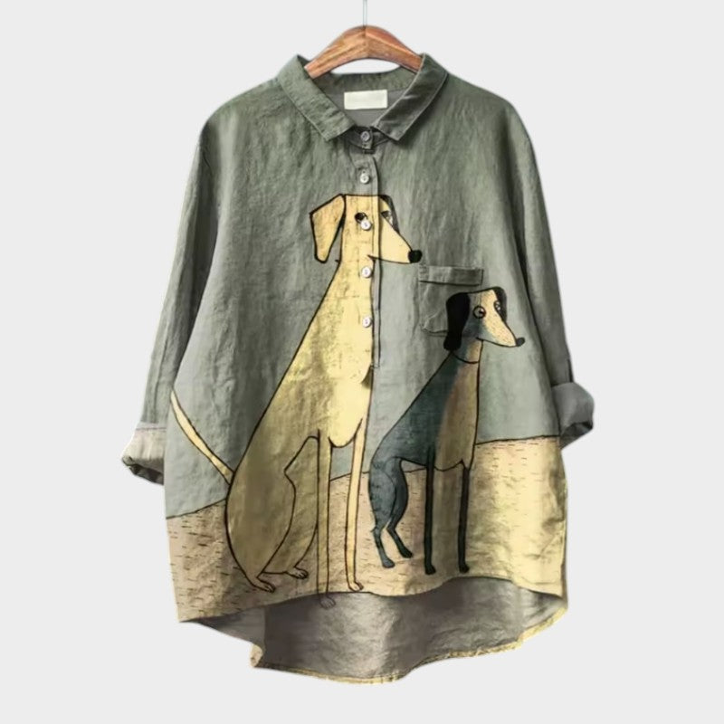 Amélie | Elegante Linnen Zomerblouse
