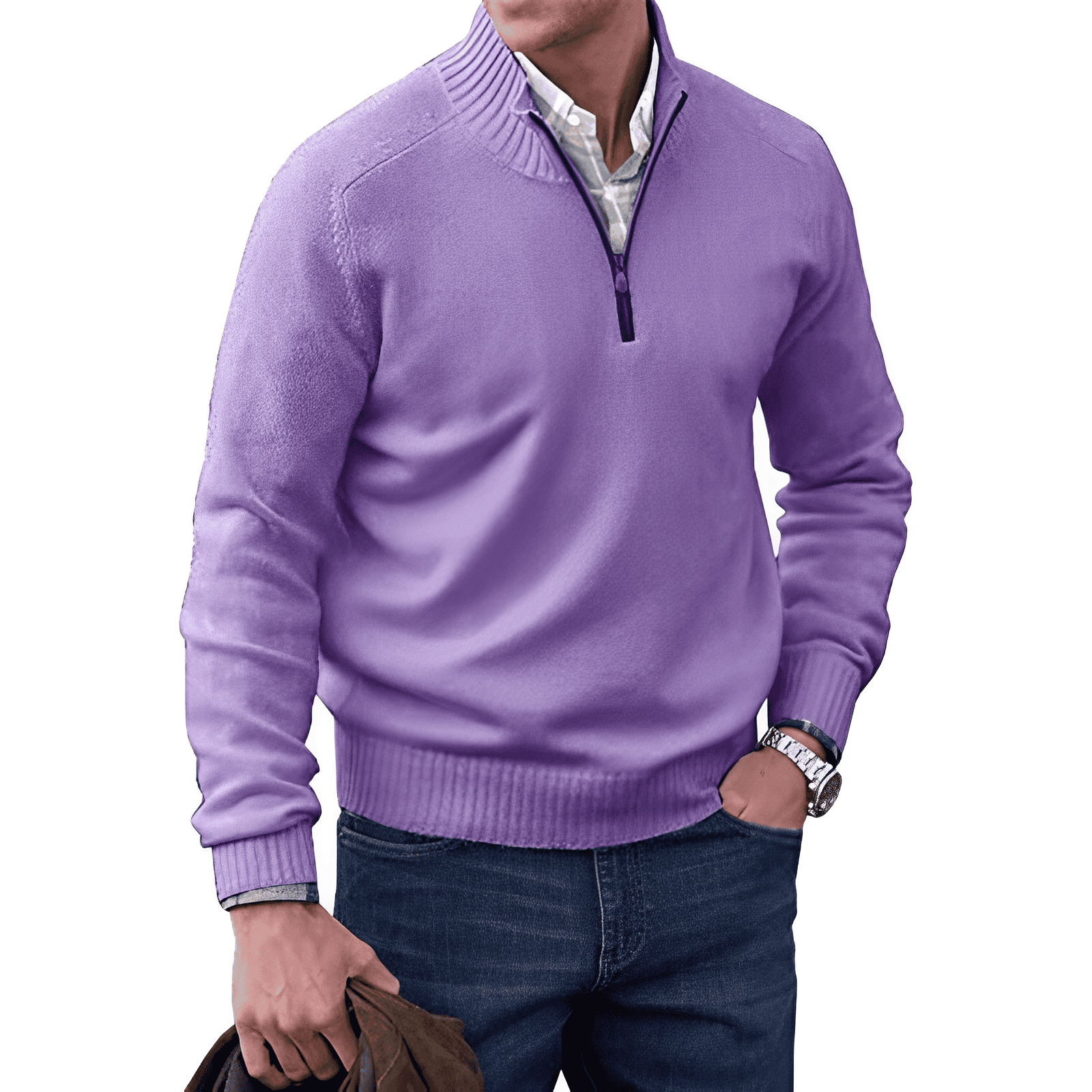 JERSEY | Comfortabele en elegante wintertrui met rits