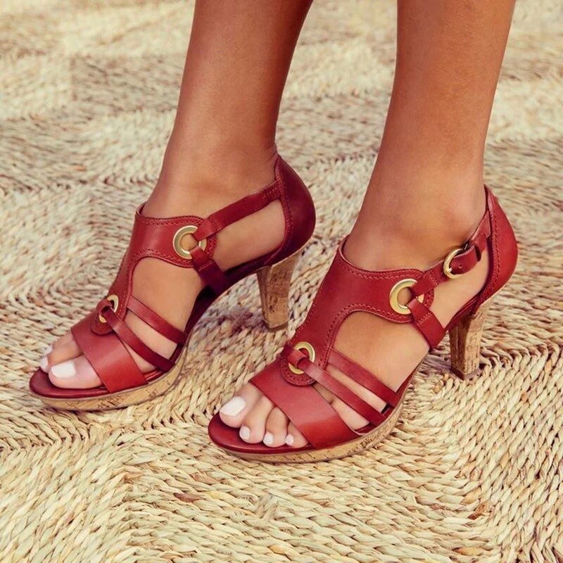 BIANCA | Sandalen met Stabiele Hak voor Verfijnd Comfort en Veelzijdige Stijl