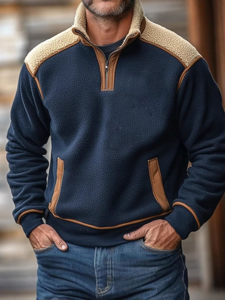 Rafael - Heren Retro Warme Outdoor Trui