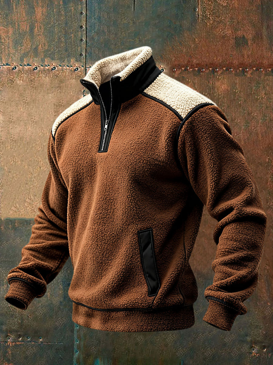 Rafael - Heren Retro Warme Outdoor Trui